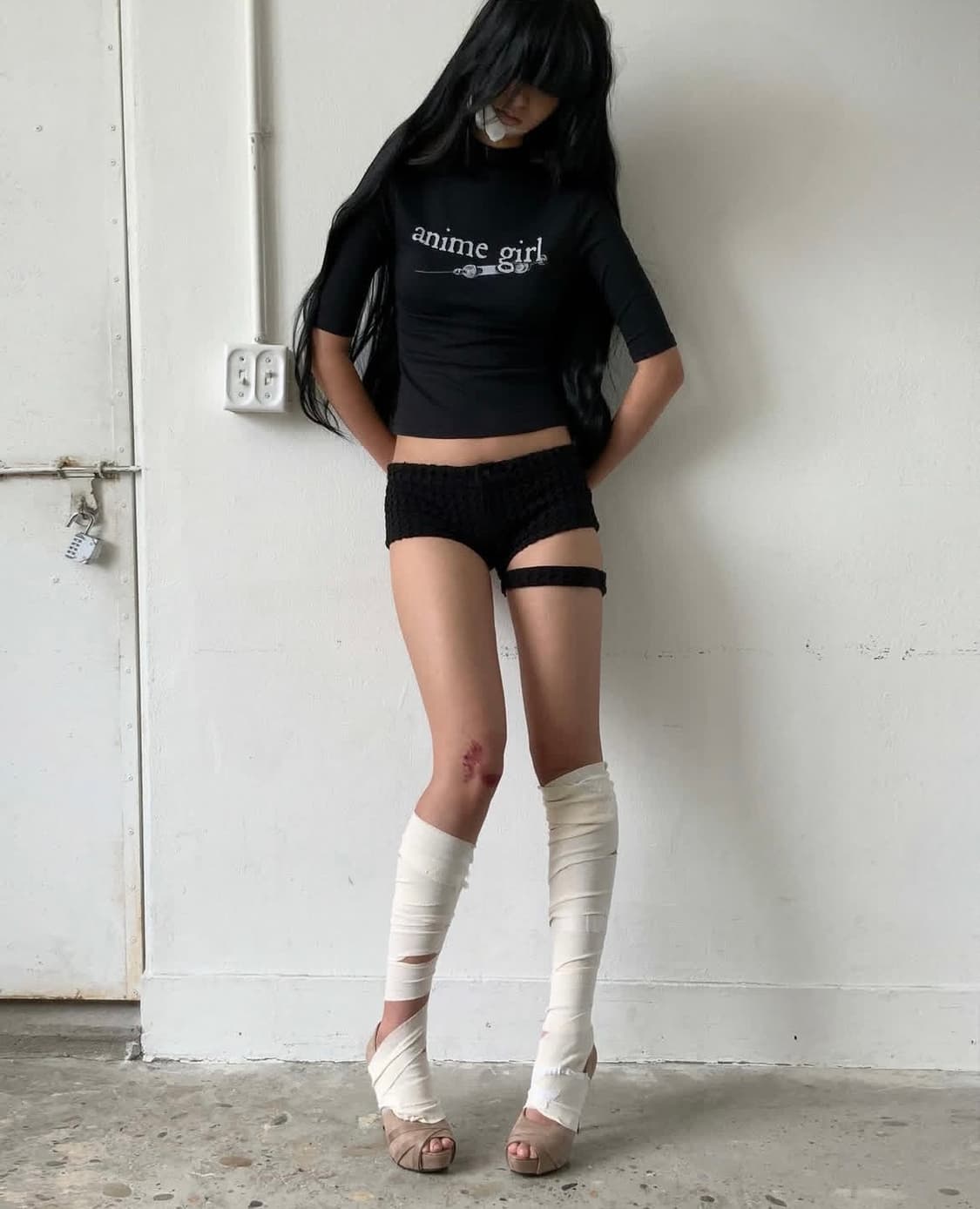 택O새상품) 본네 스트랩 마이크로 쇼츠 strap micro shorts 상품이미지1