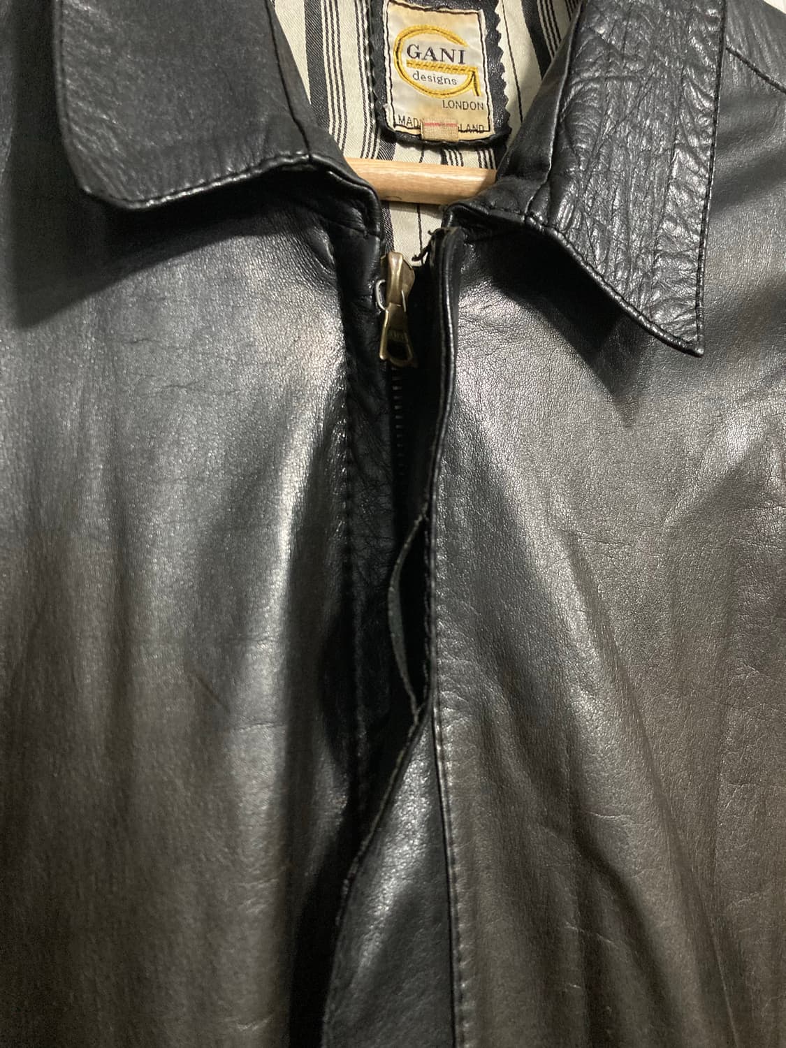 90s 레더 패널 자켓 상품이미지4