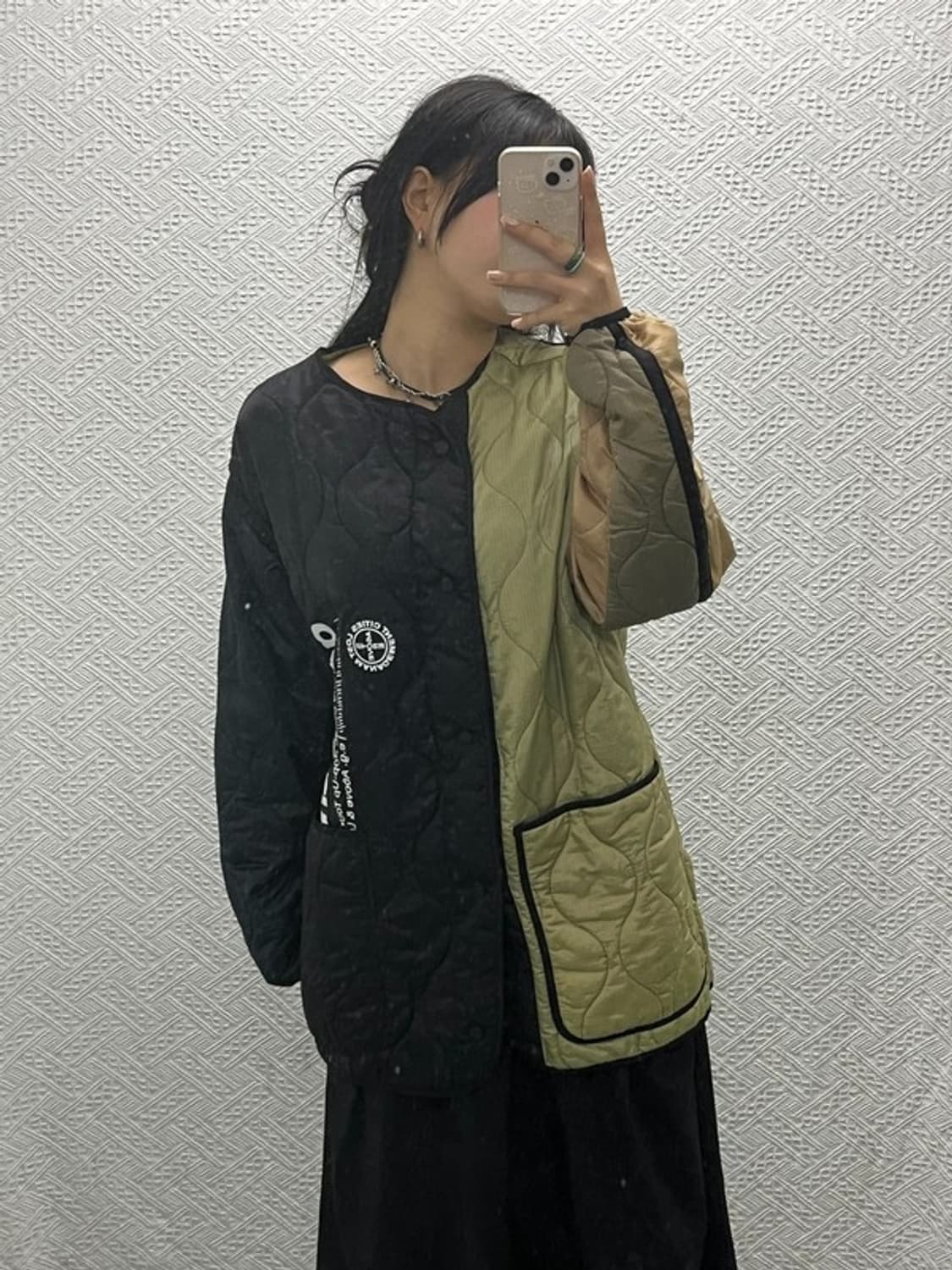 LMC X A6OVE 오버핏 언발 깔깔이 퀄팅 자켓 S C06501 상품이미지2