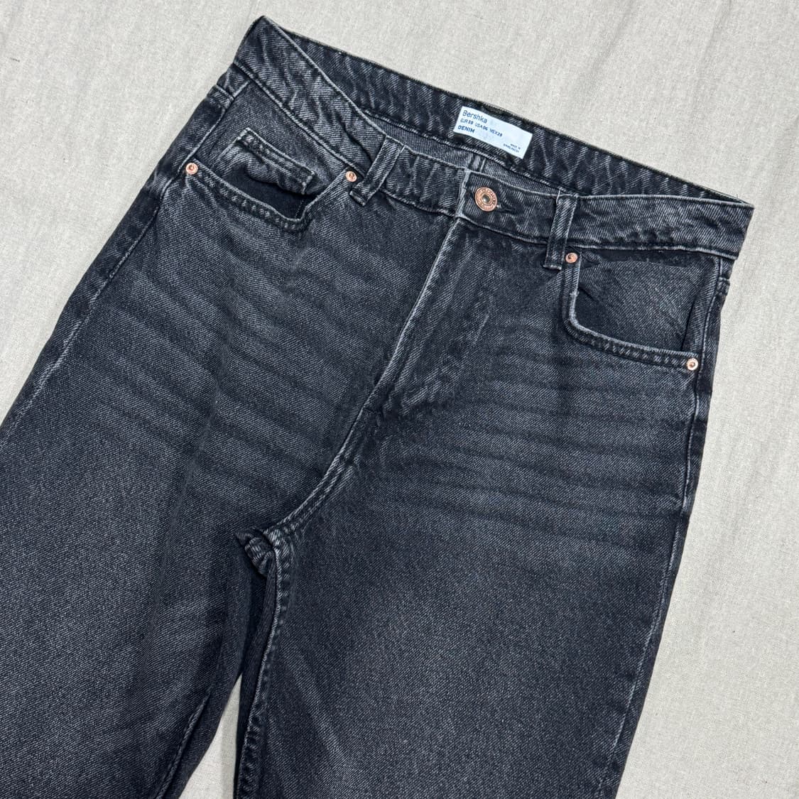 버쉬카 우먼 워싱 흑청 데님팬츠 38 상품이미지2