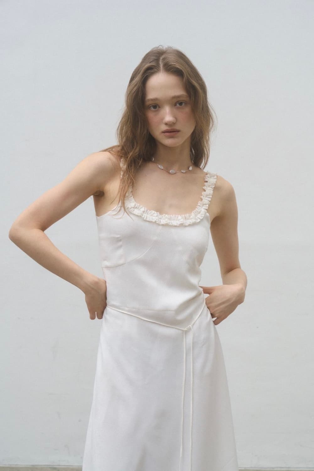 포에토 로지 셔링 드레스 foeto rosie shirring dress 상품이미지8