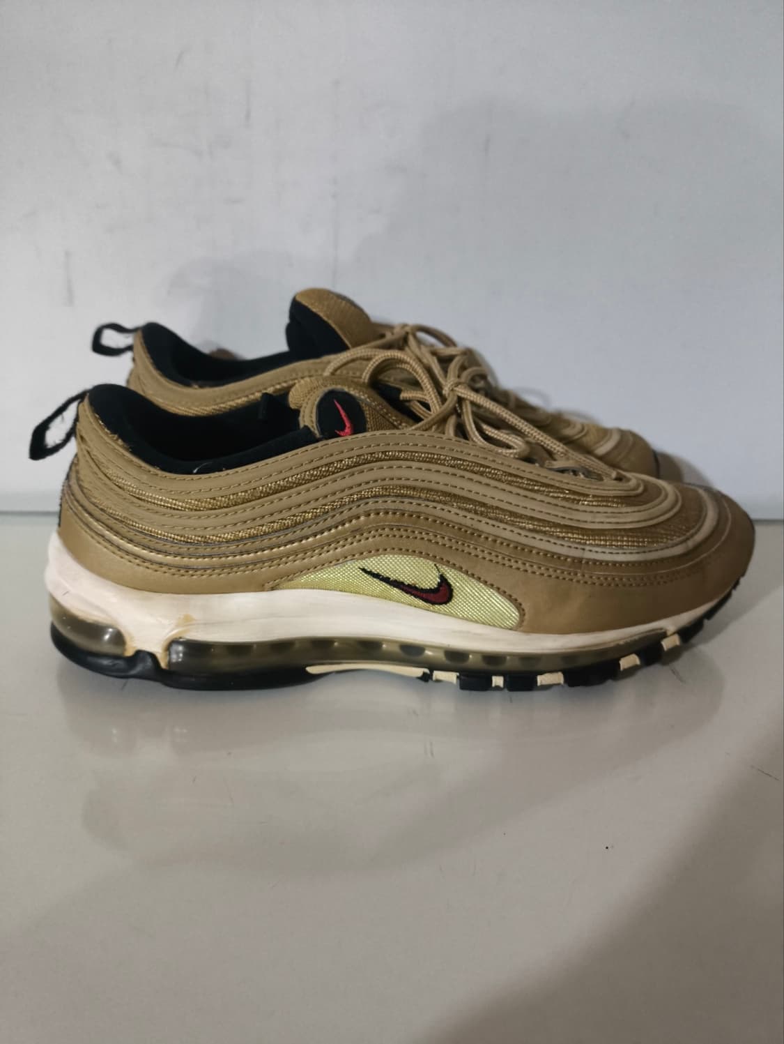 280mm 나이키 에어맥스97 골드 운동화 상품이미지1