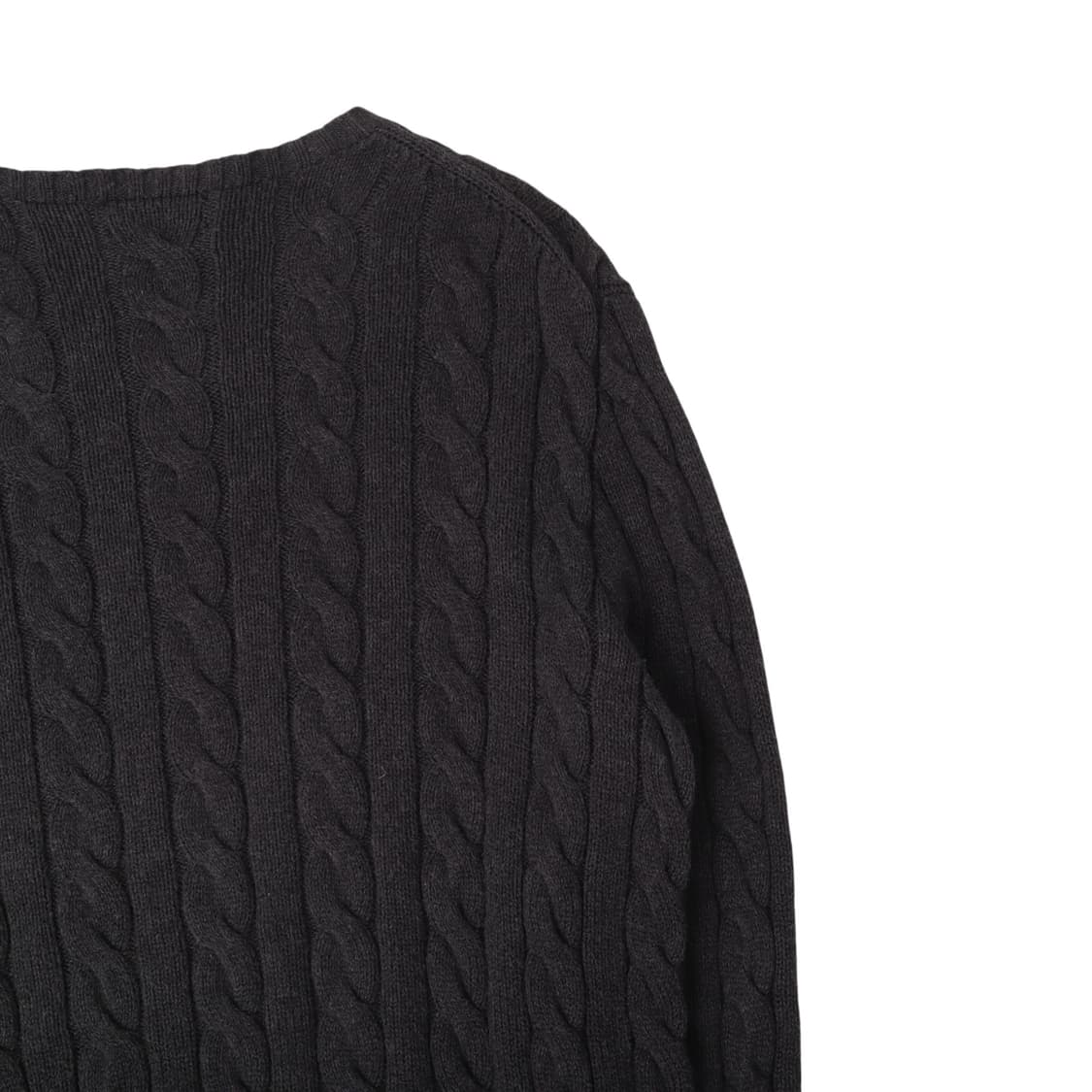 폴로 랄프로렌 QR 챠콜 베이직포니 케이블 니트 상품이미지6