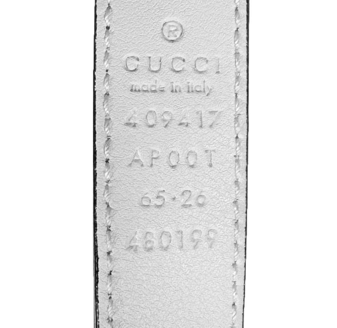 [65/26] 구찌 여성 마몬트 더블 GG 로고 버클 씬벨트 화이트 골드 상품이미지8