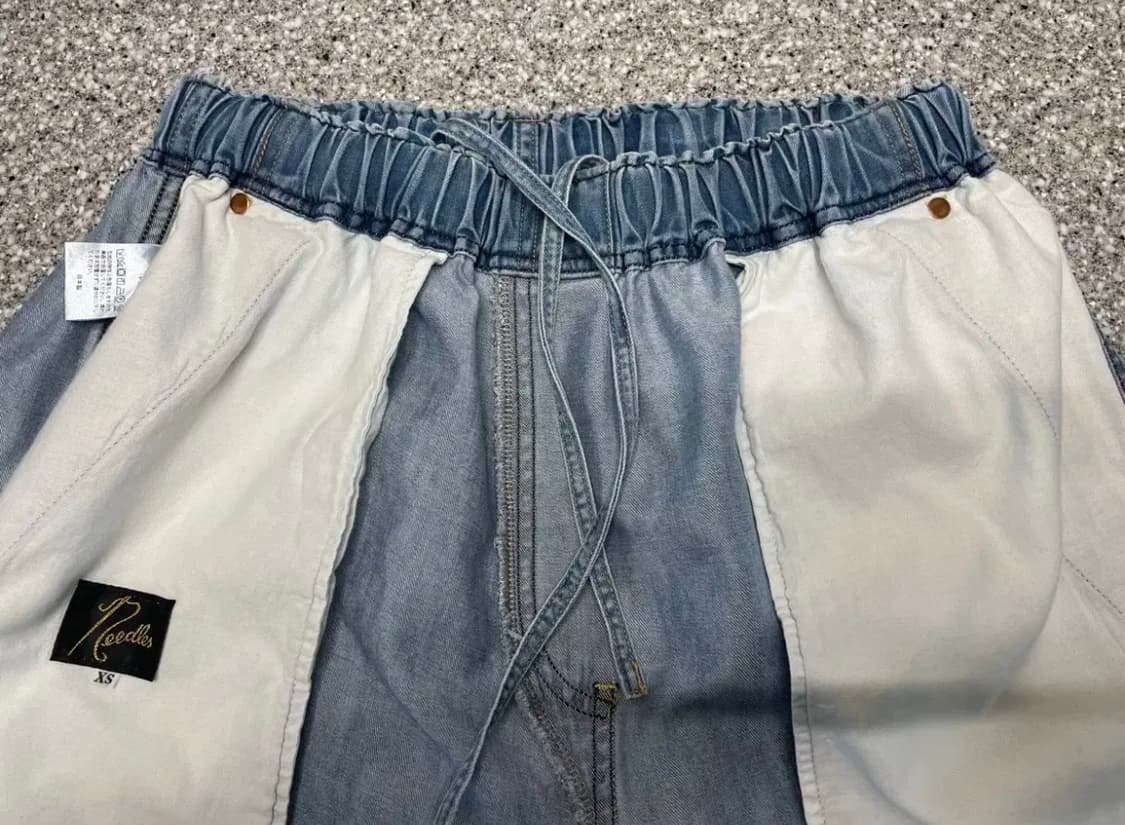 니들스 와이드 팬츠 연청(데님) 남녀공용 상품이미지3