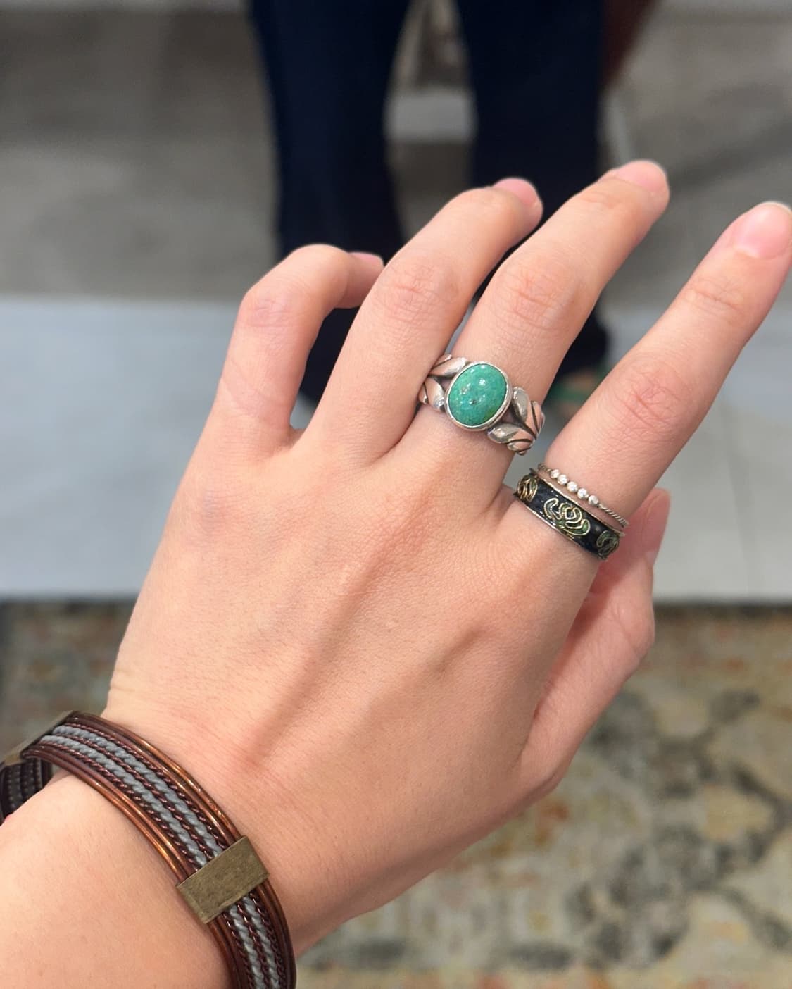 SAAD turquoise 925silver ring 상품이미지6