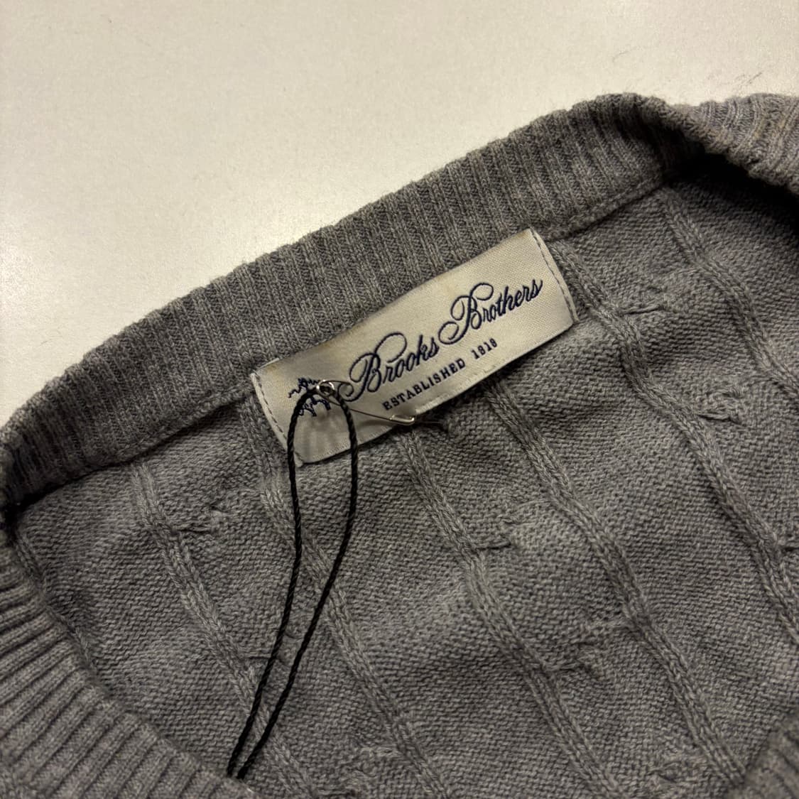 [L] 브룩스 브라더스 케이블 니트 스웨터 C980 상품이미지5