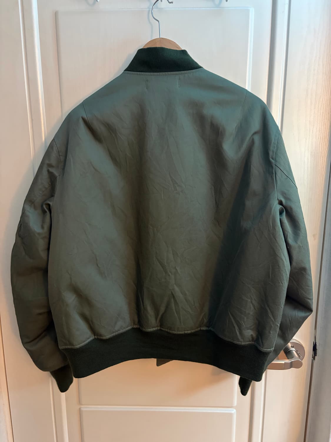 [2]아프레쎄 실크 플라이트자켓 ma1 에크루별주 a.presse 상품이미지2