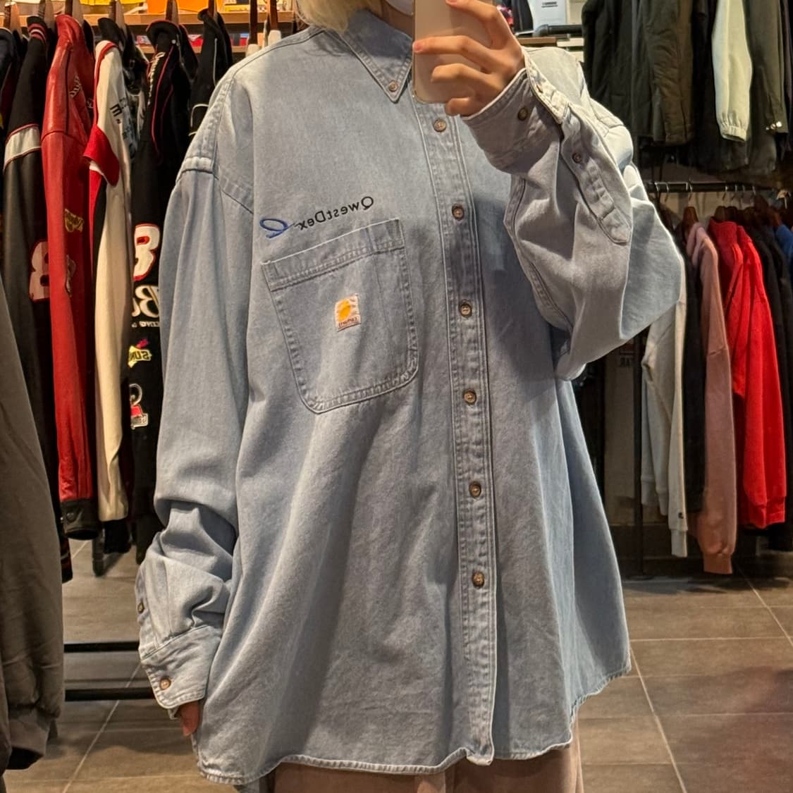 [NO.9] 칼하트 데님 긴팔셔츠 상품이미지3