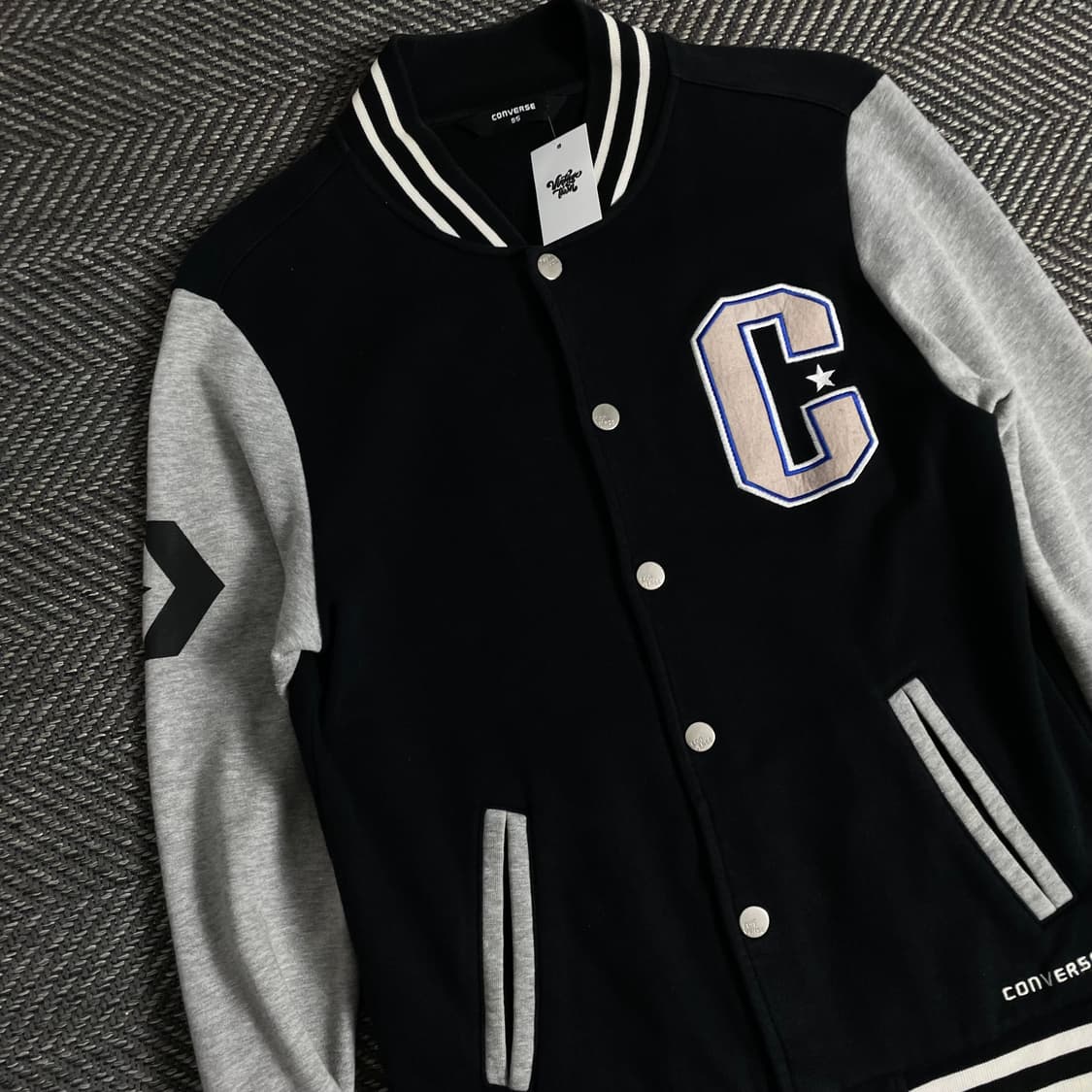 00s 컨버스 빅로고 올드스쿨 스웻 바시티 자켓o 3361 상품이미지6