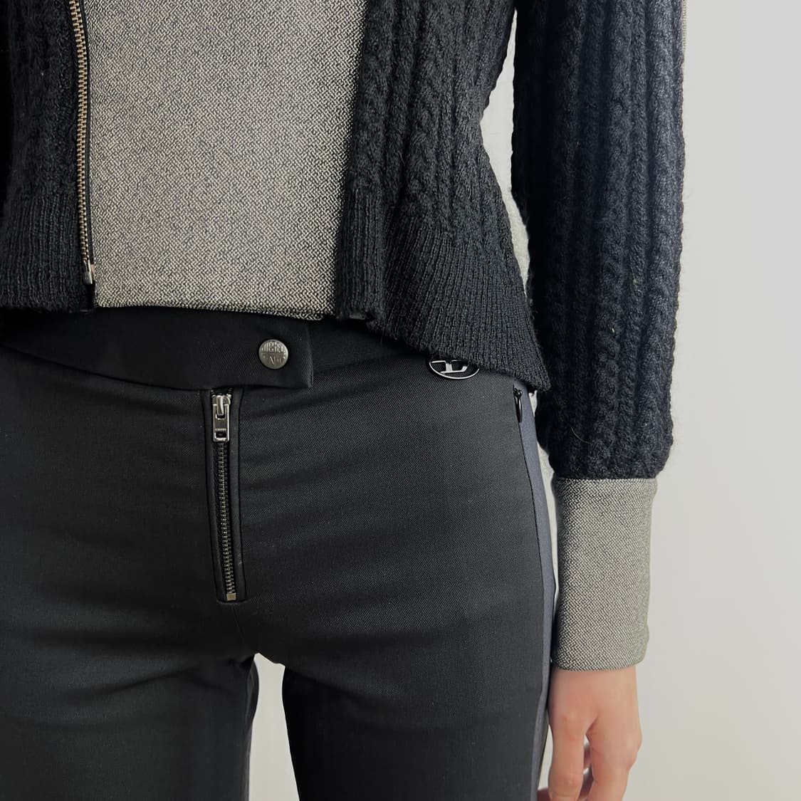 장 폴 고티에 비대칭 싱글 라이더 스위칭 자켓 상품이미지4