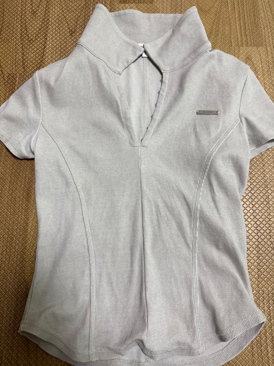 레이브 Raive Vintage Polo T-shirts Beige 상품이미지2