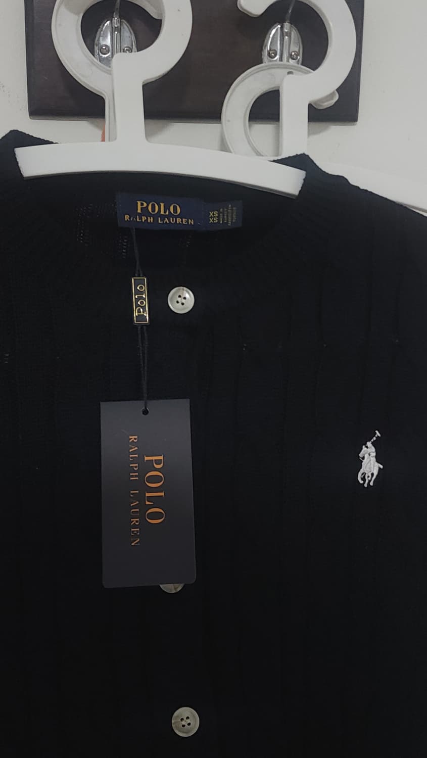폴로 랄프로렌 꽈배기 가디건 블랙 XS 상품이미지3