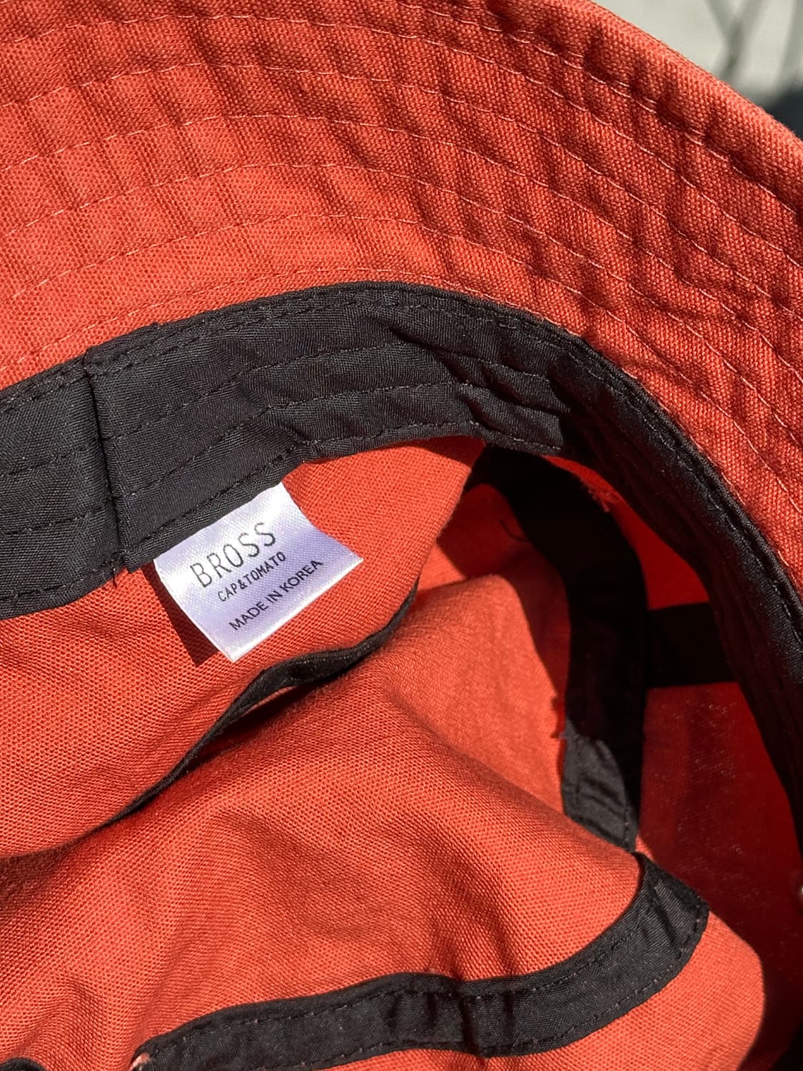 [M-L] 빈티지 주황 버킷햇 모자 상품이미지6