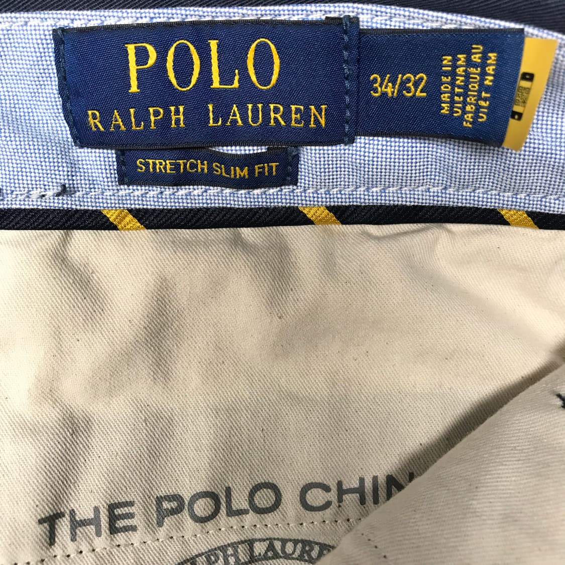 폴로 랄프로렌 QR 치노 팬츠 네이비 34/32 상품이미지6
