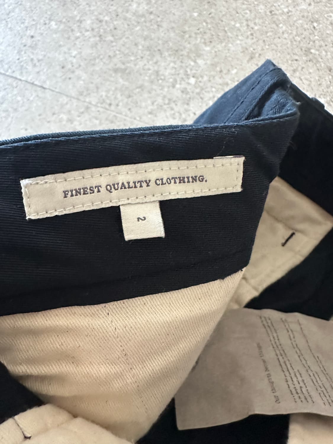 아워셀브스 Organic Cotton Relaxed 치노팬츠 네이비 상품이미지4
