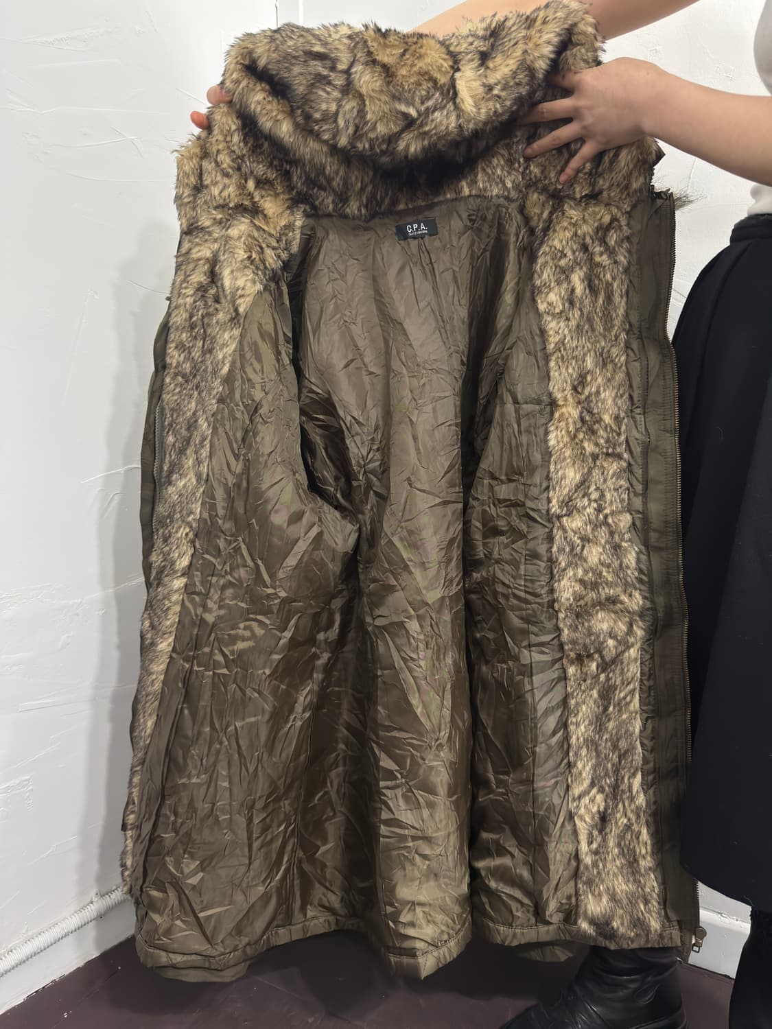 cpa fur detail hood jacket 상품이미지7