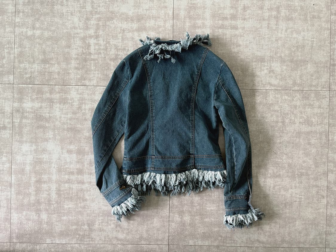 fringe denim jacket 상품이미지2
