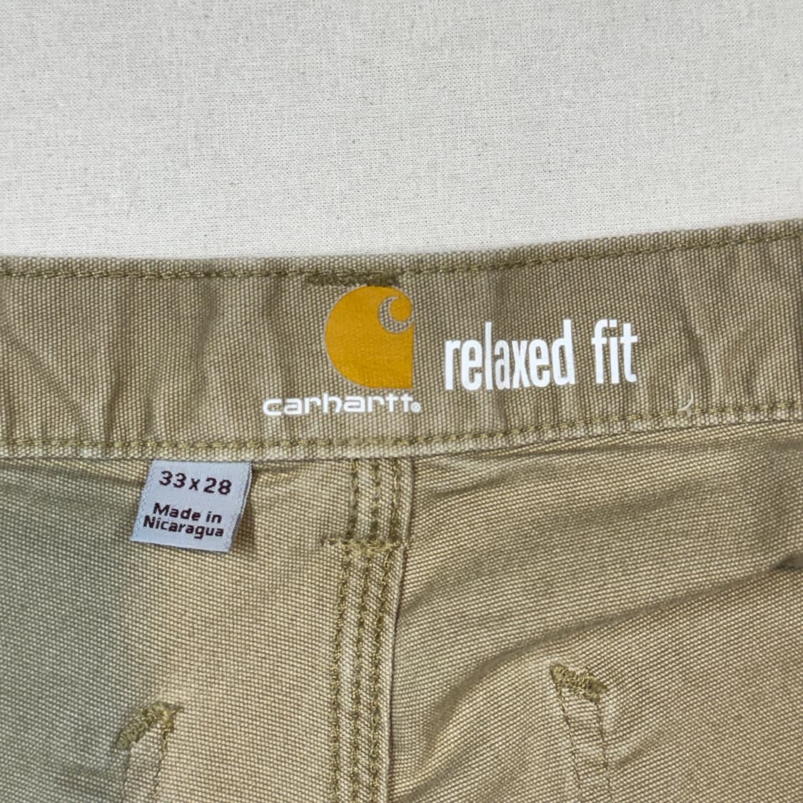 33inch) 칼하트 툴포켓 워크 팬츠 탄/브라운 릴렉스핏 상품이미지7