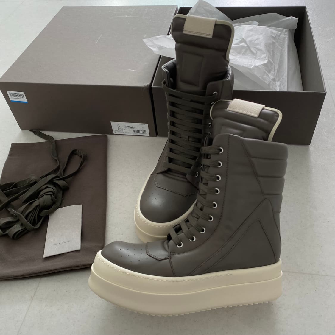 [42] 릭오웬스 메가 지오바스켓 더스트/밀크 상품이미지2