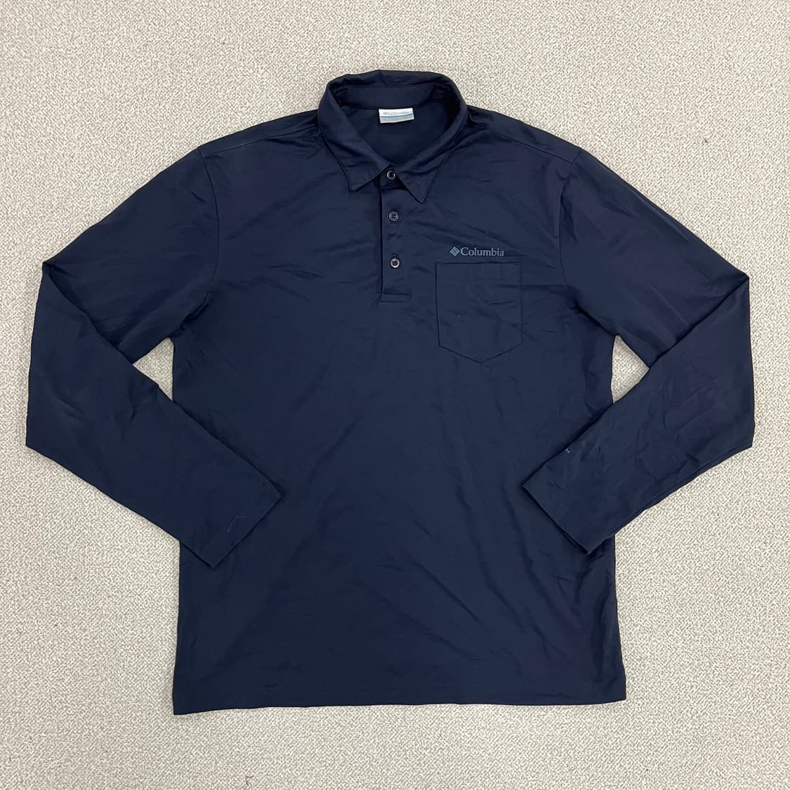 L 컬럼비아 카라 긴팔 티셔츠 0210M 상품이미지1