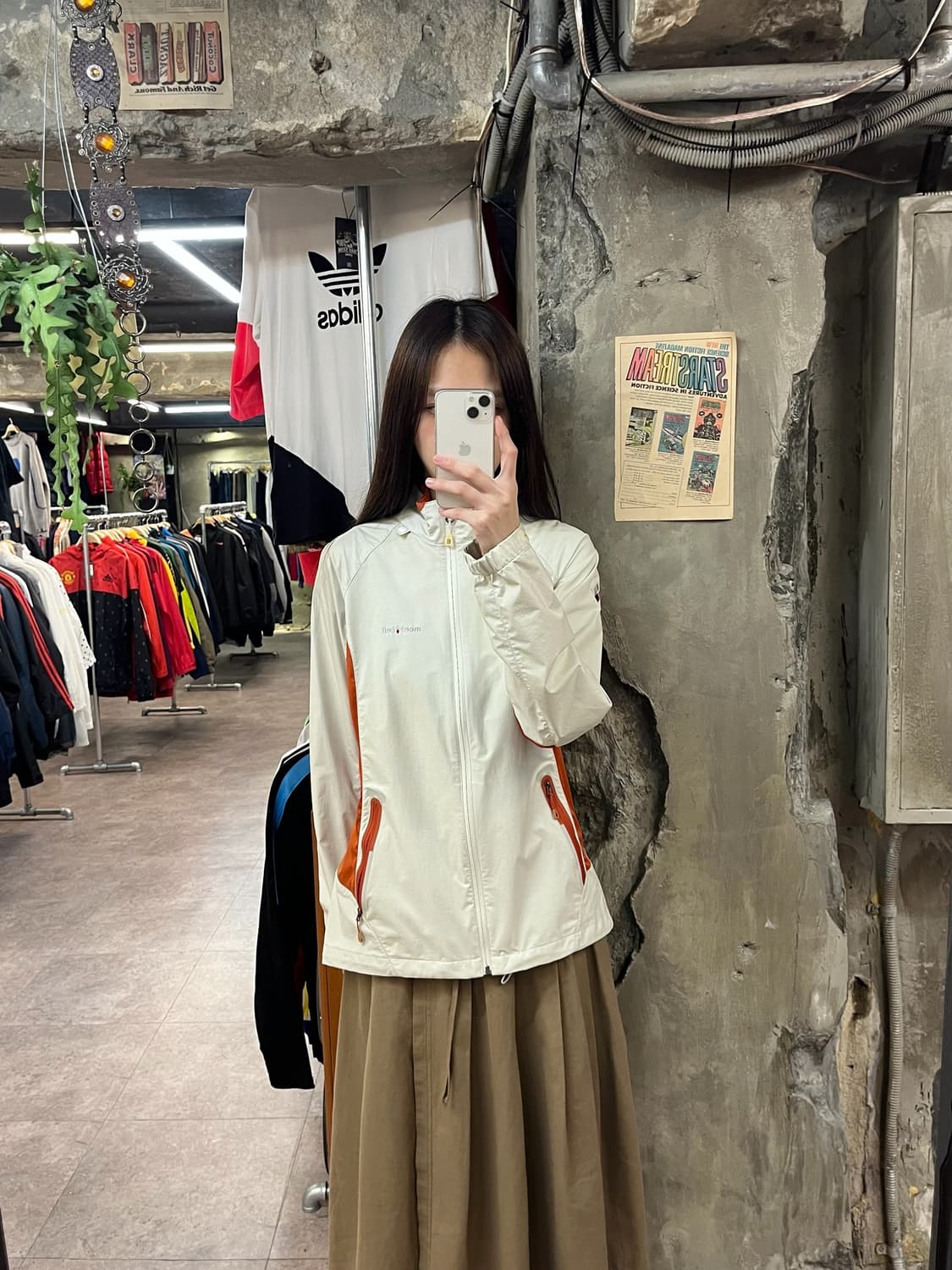 몽벨 바람막이 아이보리 95 #csz1703 상품이미지2