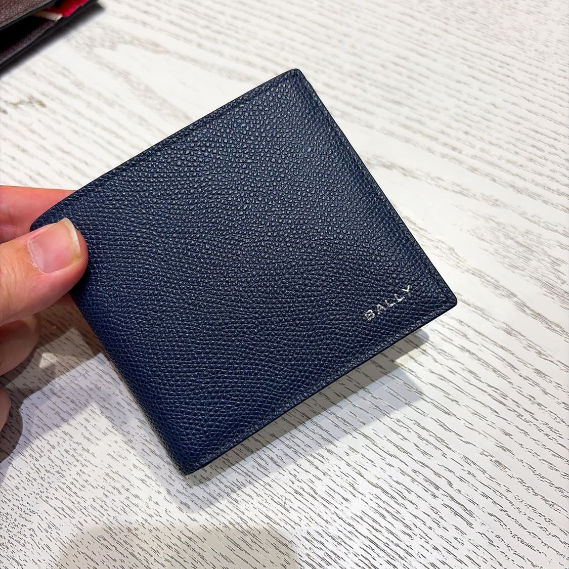 (정품/새상품) BALLY 발리 남성 레더 반지갑 네이비 상품이미지1