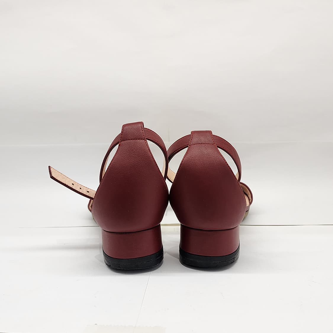 구찌 466707 스트랩 홀스빗 샌들 버건디 38 상품이미지3