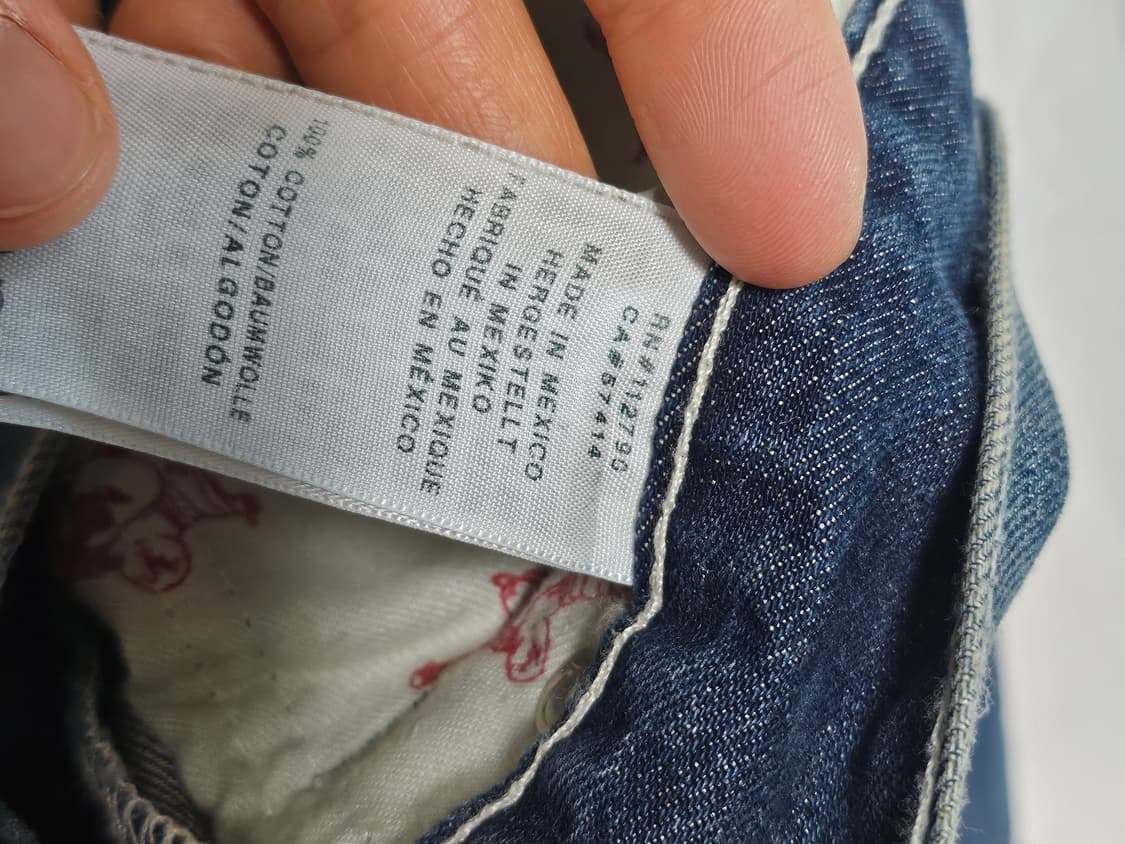 트루릴리전 스트레이트핏 중청 워싱 데님 진 30 상품이미지6