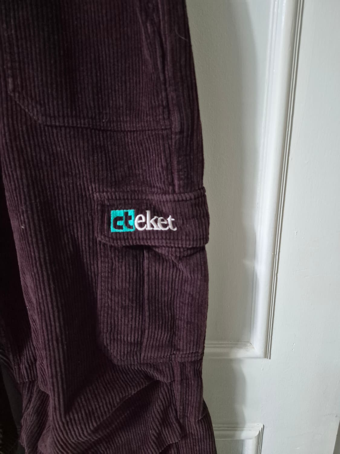 (L) 테켓 플랜 코듀로이 카고 팬츠 버건디 상품이미지3