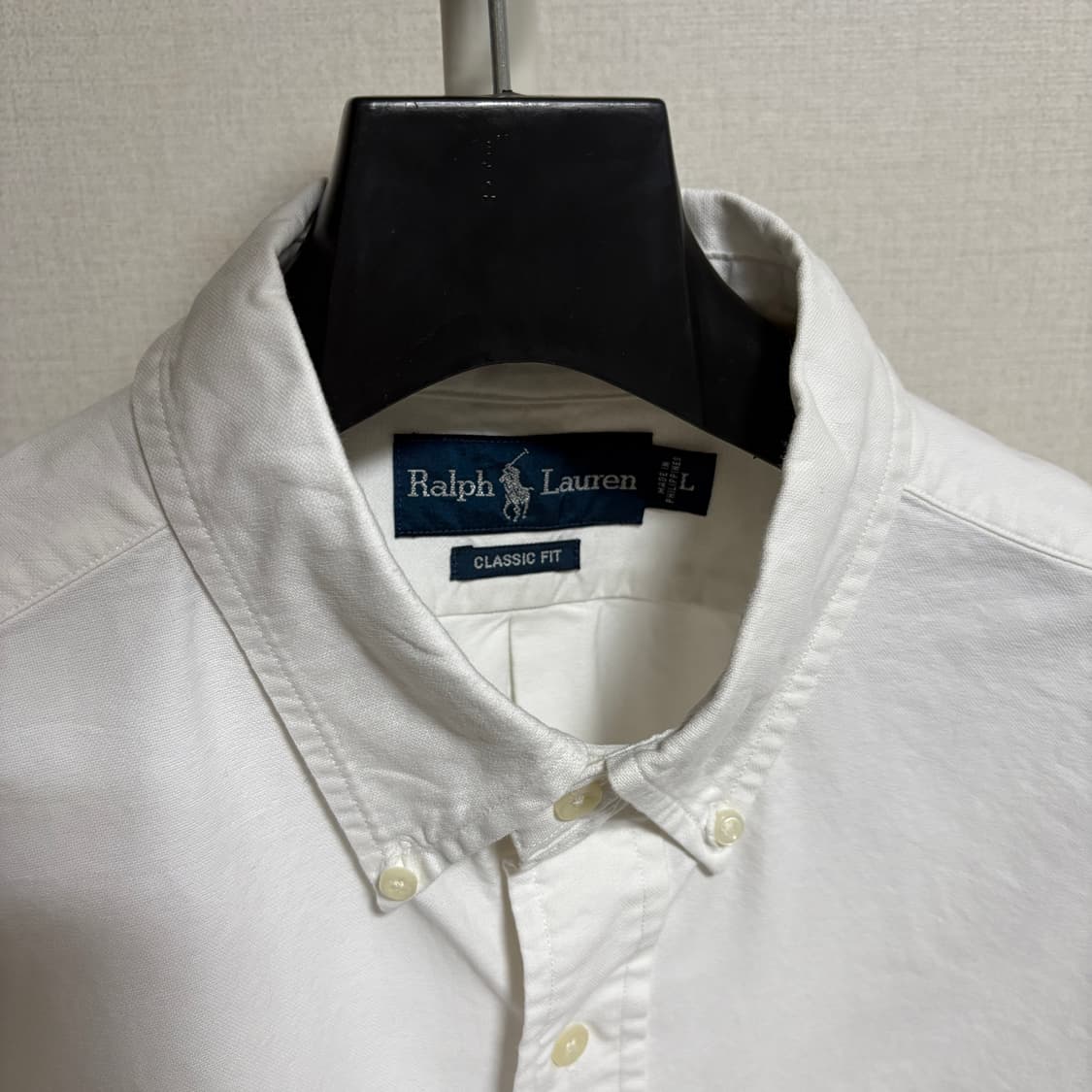 폴로 랄프로렌 클래식핏 포켓 옥스포드 셔츠 / 화이트, L 상품이미지4