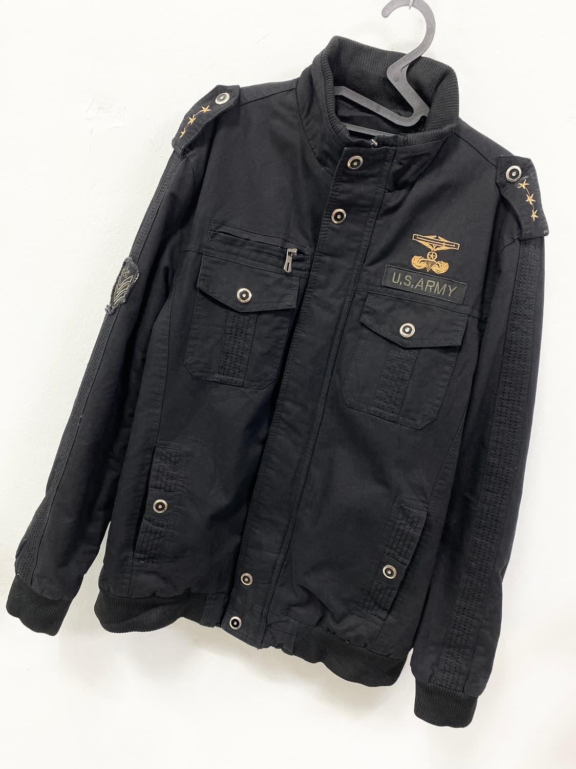 y2k U.S ARMY 블랙 자켓 상품이미지7