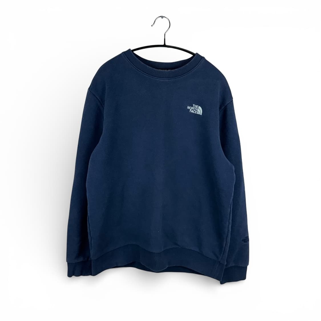 (100) 노스페이스 화이트라벨 스몰로고 맨투맨 네이비 상품이미지1