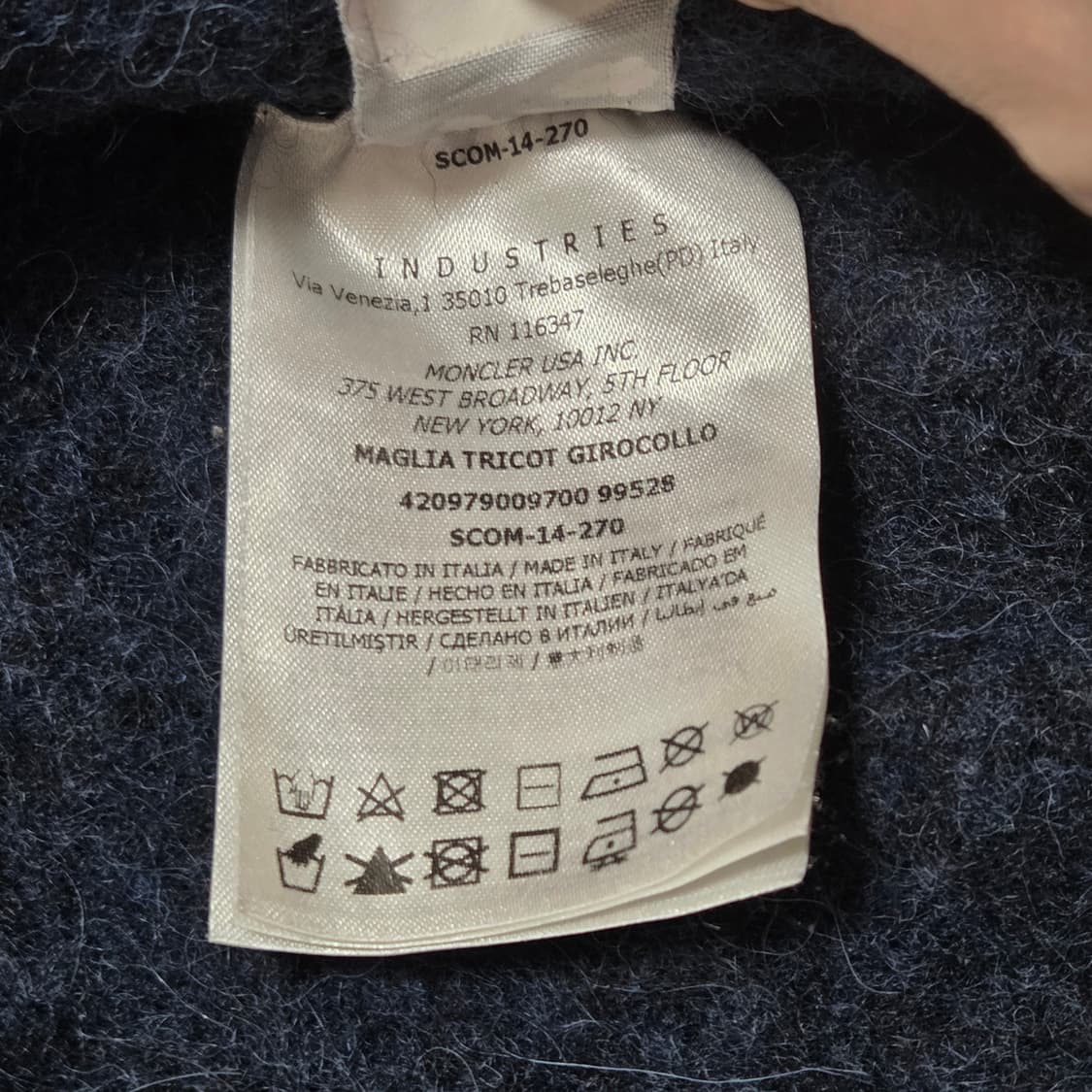 Moncler 몽클레르 삼색 배색 니트 상품이미지7