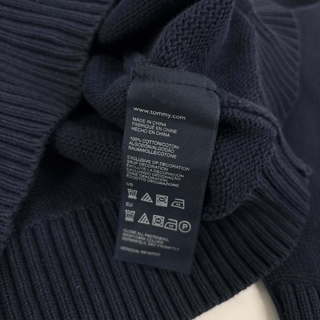 타미힐피거 니트 집업 상품이미지7