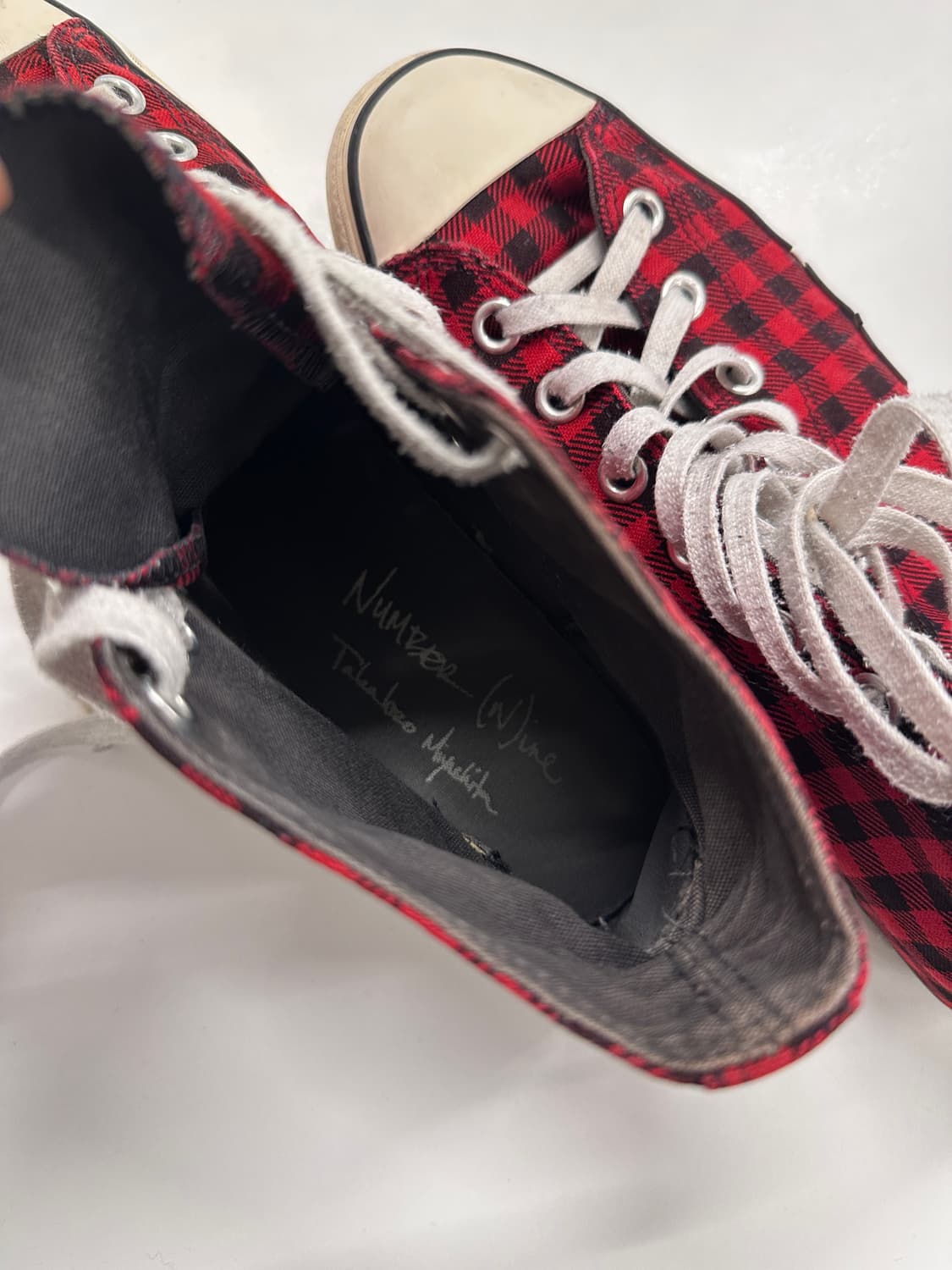 넘버나인 체크 컨버스 상품이미지4