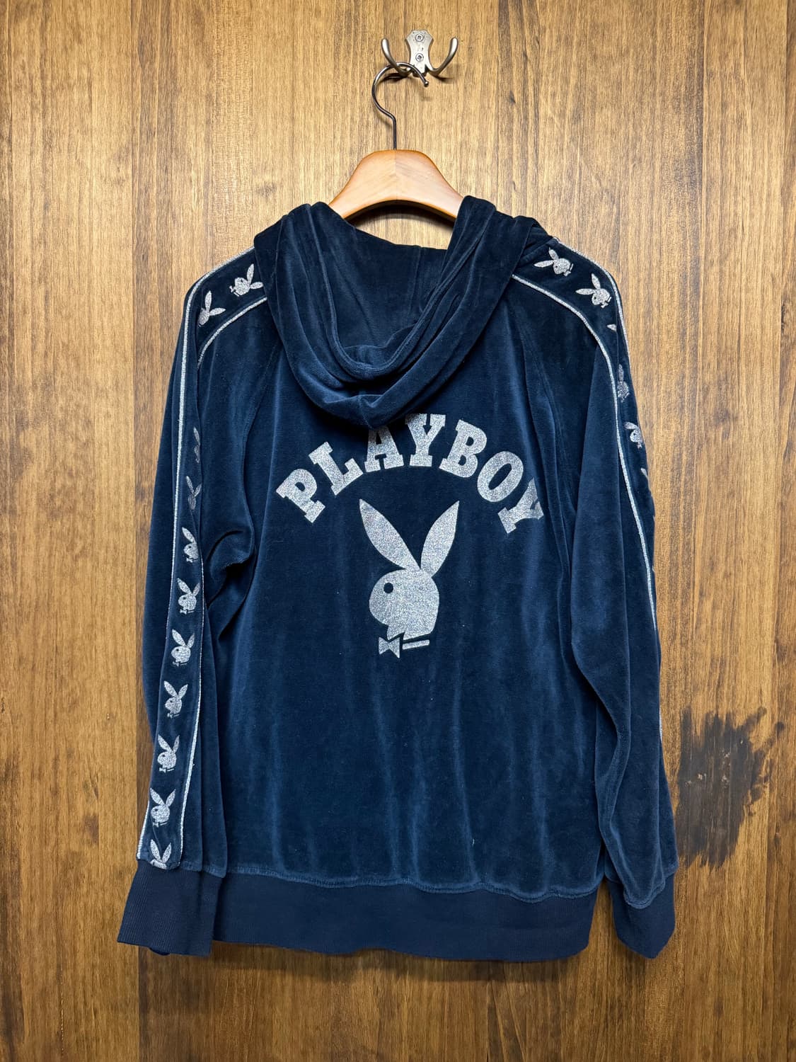 Playboy Velvet Hooded Zip-Up 상품이미지2
