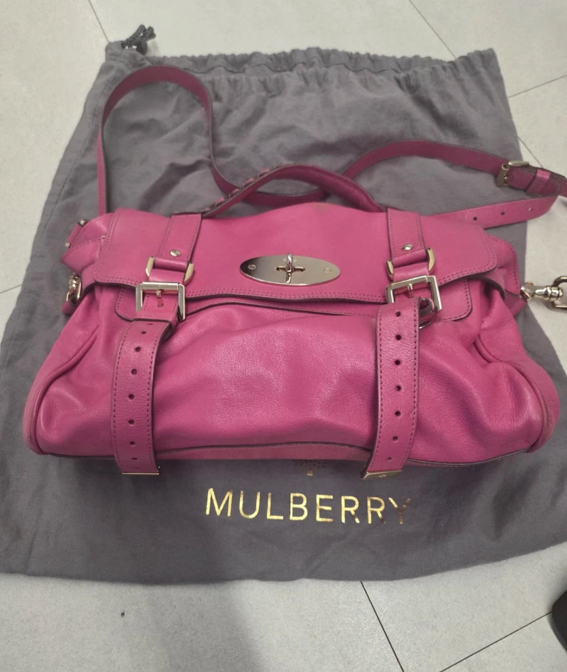 Mulberry 멀버리 핫핑크 알렉사 토트백 상품이미지2