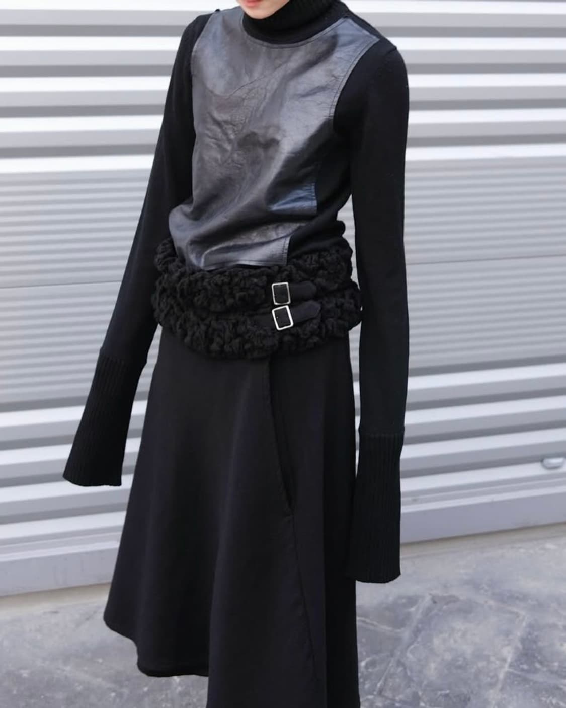 comme des garçons) wool frill skirt  상품이미지1