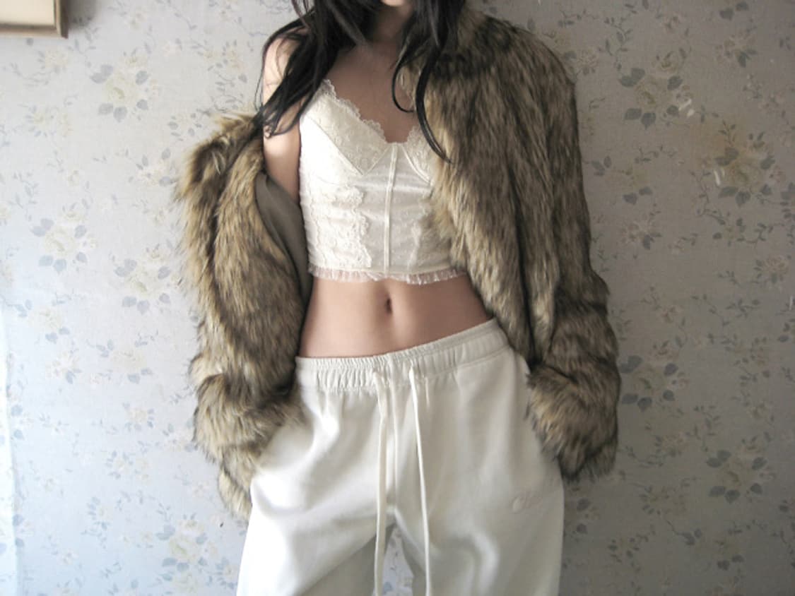 클라따 블랭킷 조거 팬츠 크림 상품이미지1