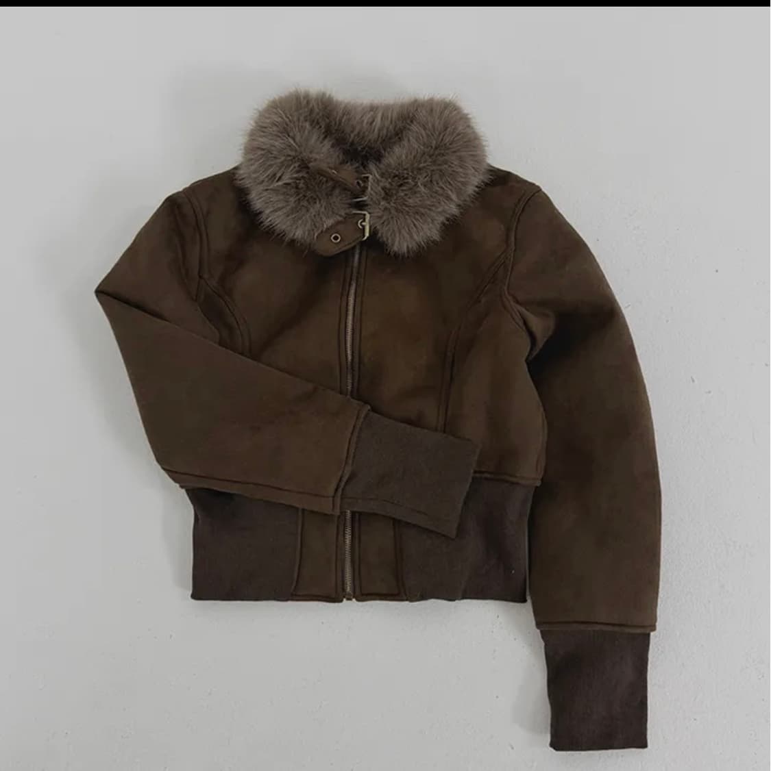 퍼 스웨이드 무스탕 상품이미지2