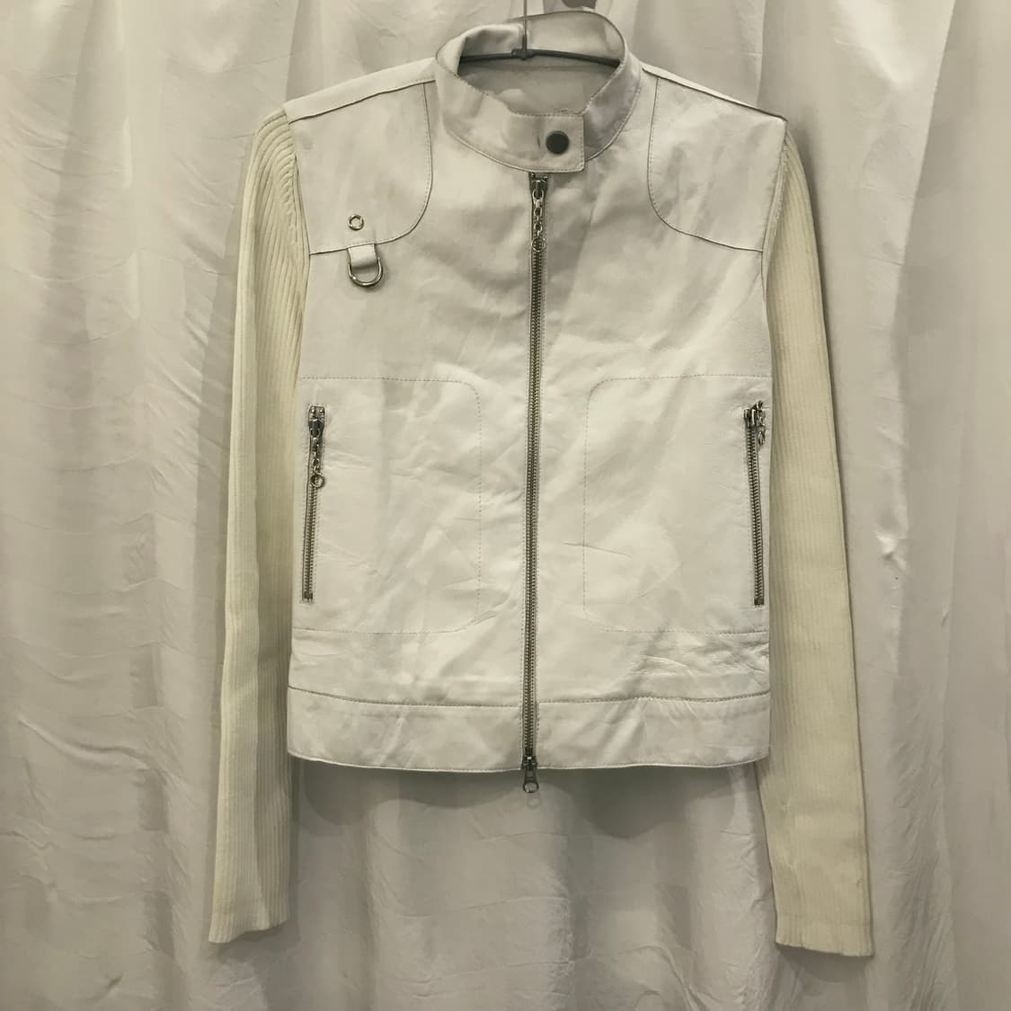 Marella 마렐라 갸루 펑크 레더 자켓 상품이미지3