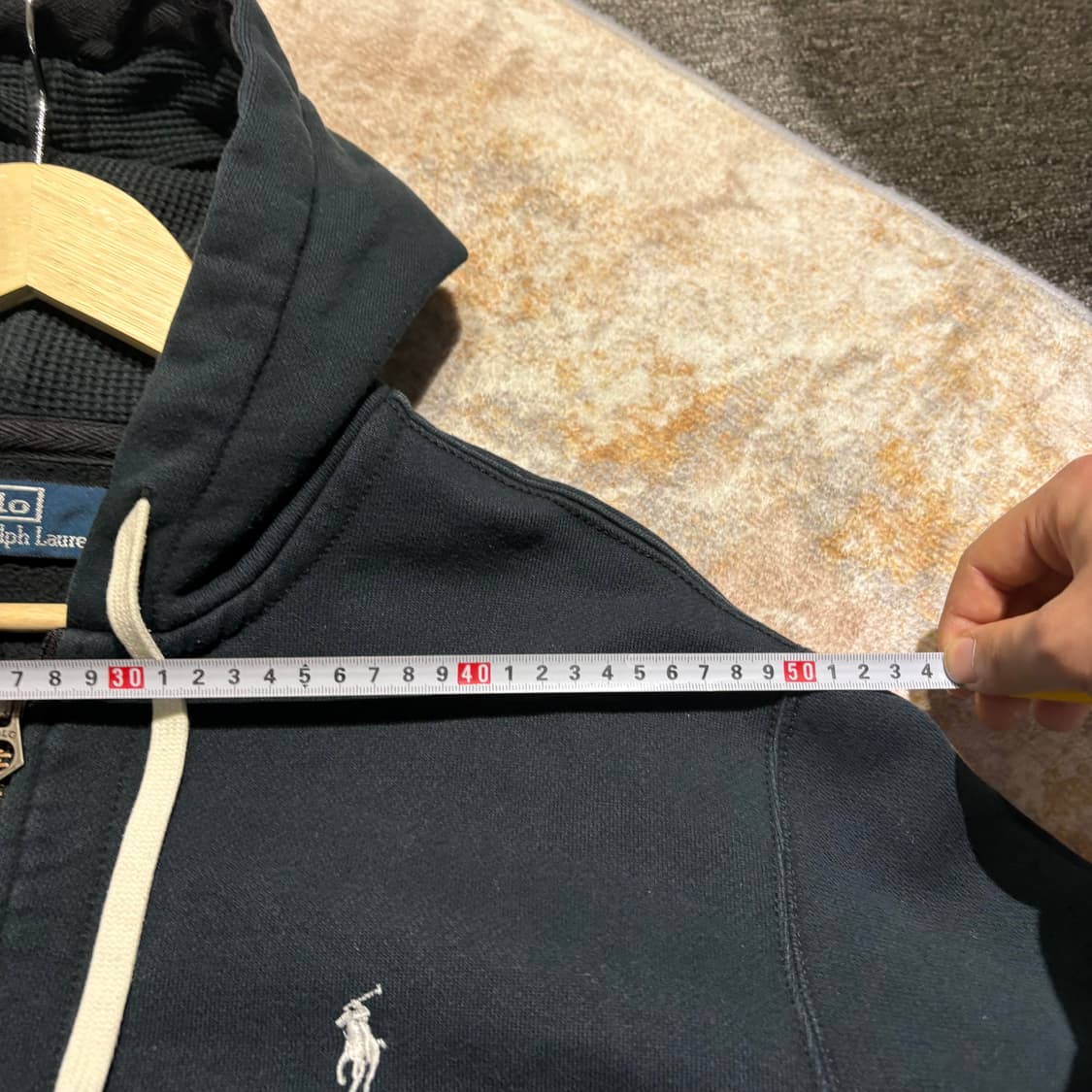 폴로 화이트 포니 빈티지 헤비 후드집업 상품이미지7