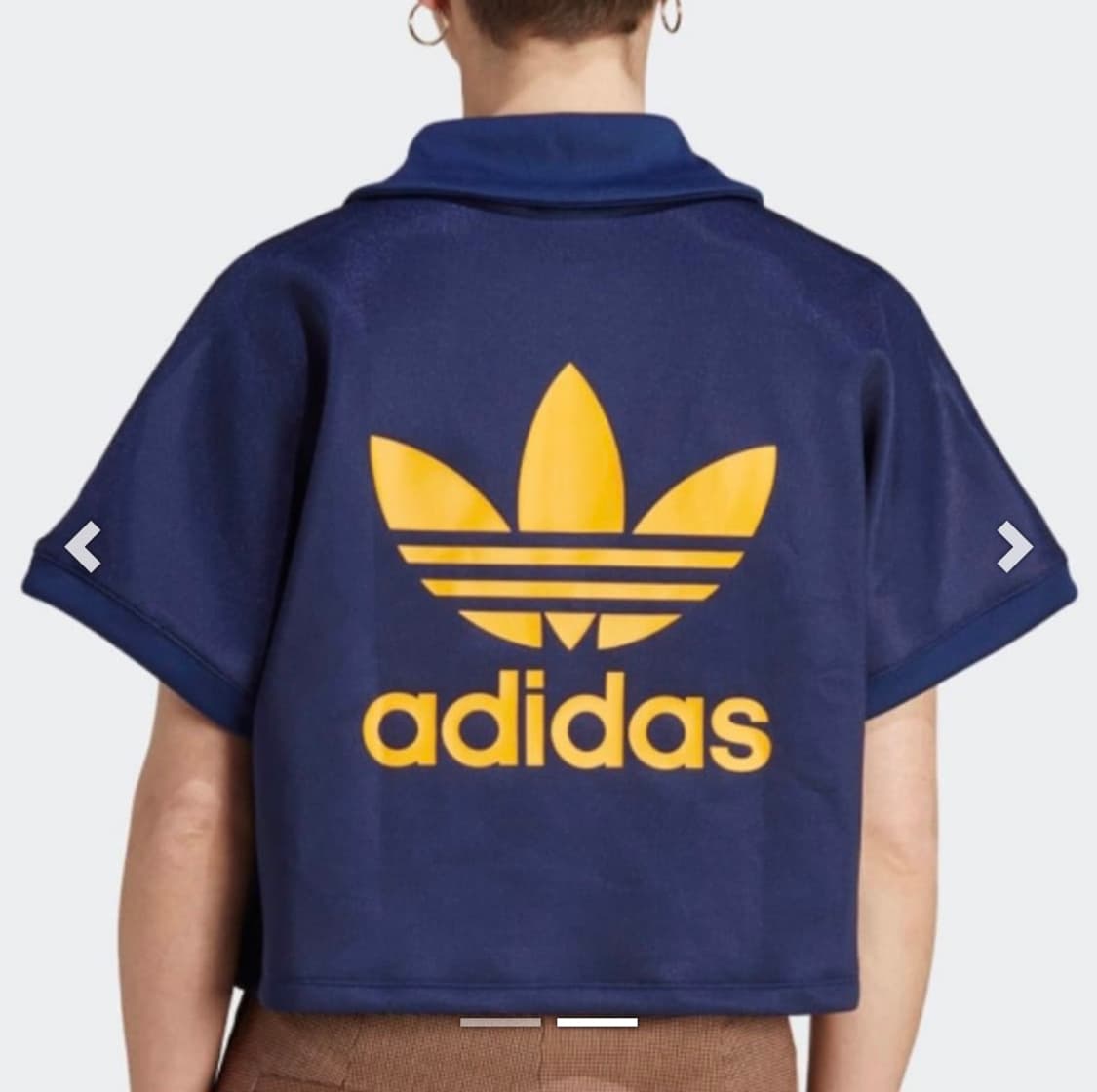 아디다스 크롭 카라티 네이비 XS-S 상품이미지1