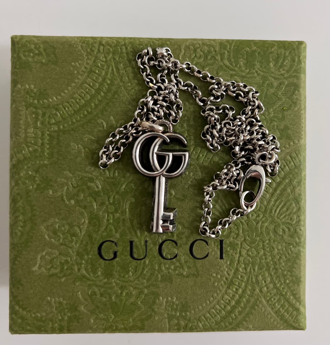 구찌 실버 더블 g 키 목걸이 상품이미지1