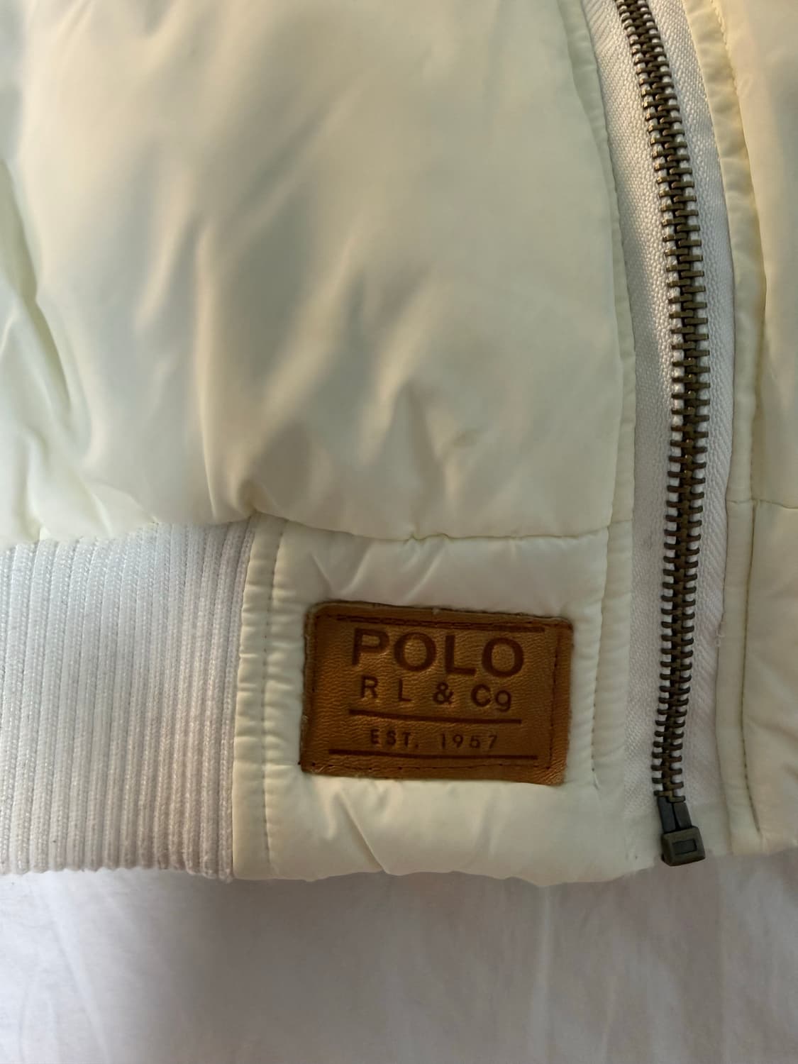 (경매)폴로 빅포니 성조기 패딩 크림 상품이미지5