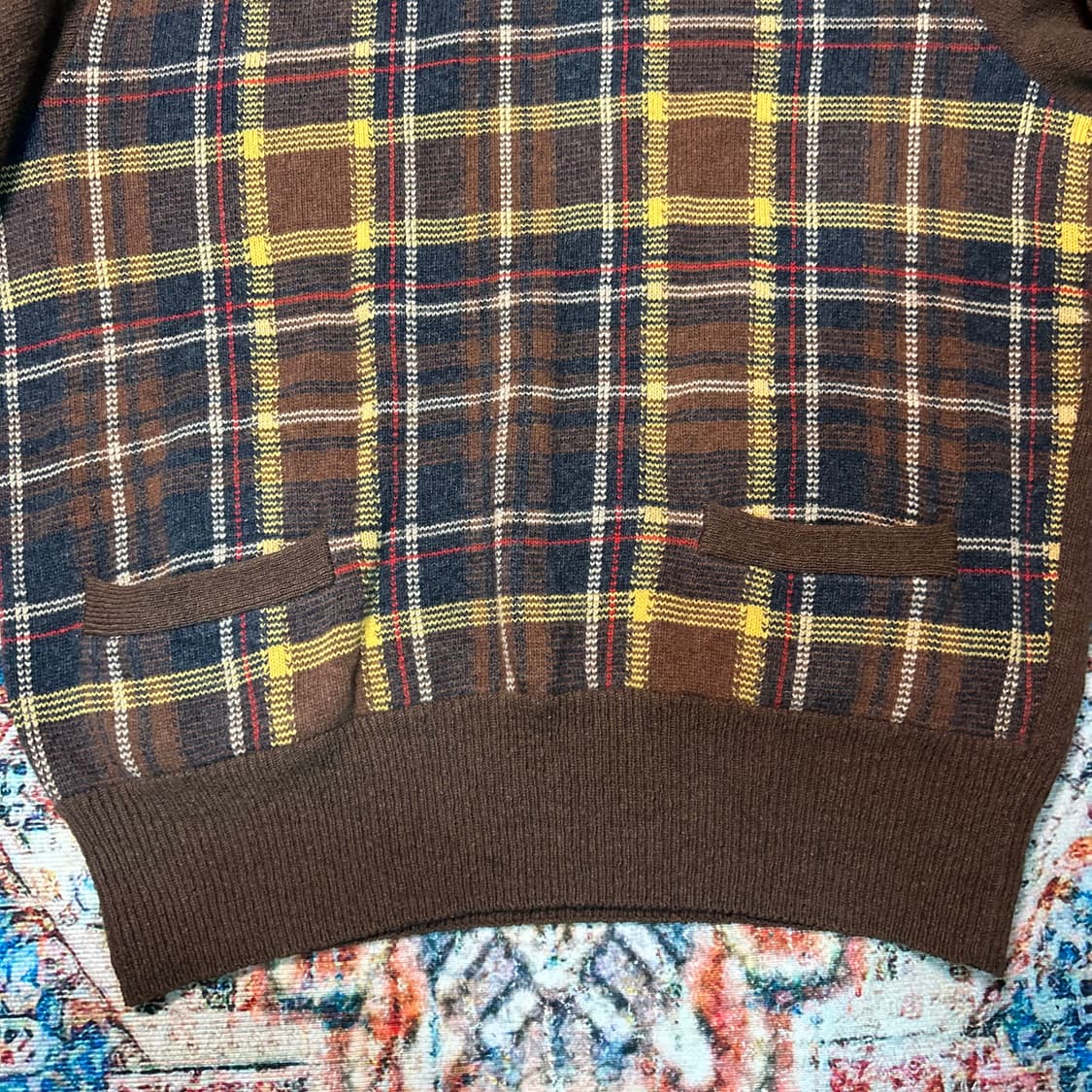 [L] 아이스버그 타탄체크 니트 상품이미지5