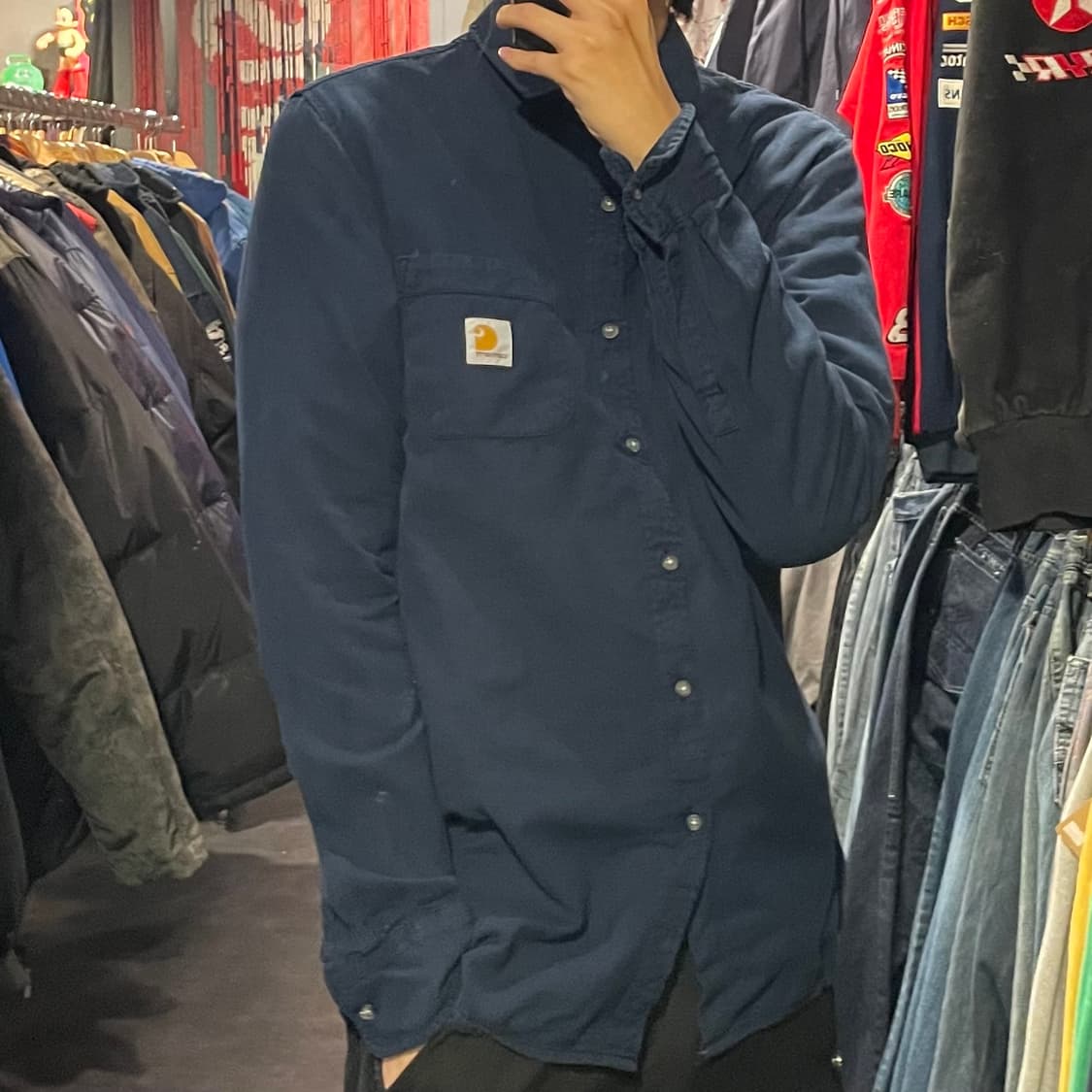 [IM] carhartt 칼하트 사파이어블루 긴팔셔츠 상품이미지5