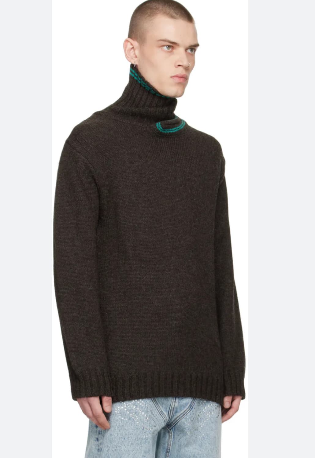 와이프로젝트 더블넥 니트 유니섹스 새상품 상품이미지2