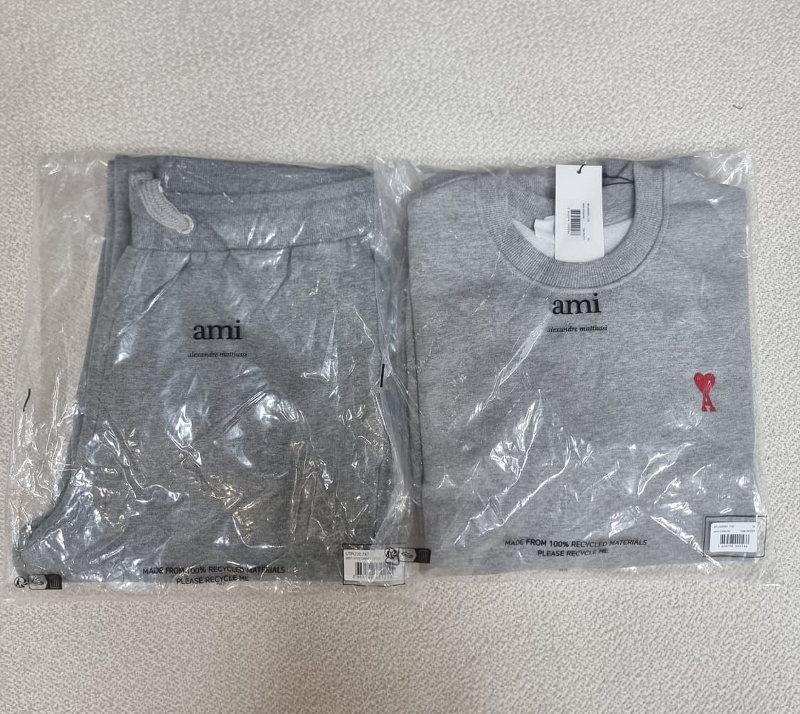 미개봉)큐알인증정품)초특가)아미 맨투맨 조거팬츠 상품이미지1